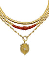 Colored Enamel Bead Necklace