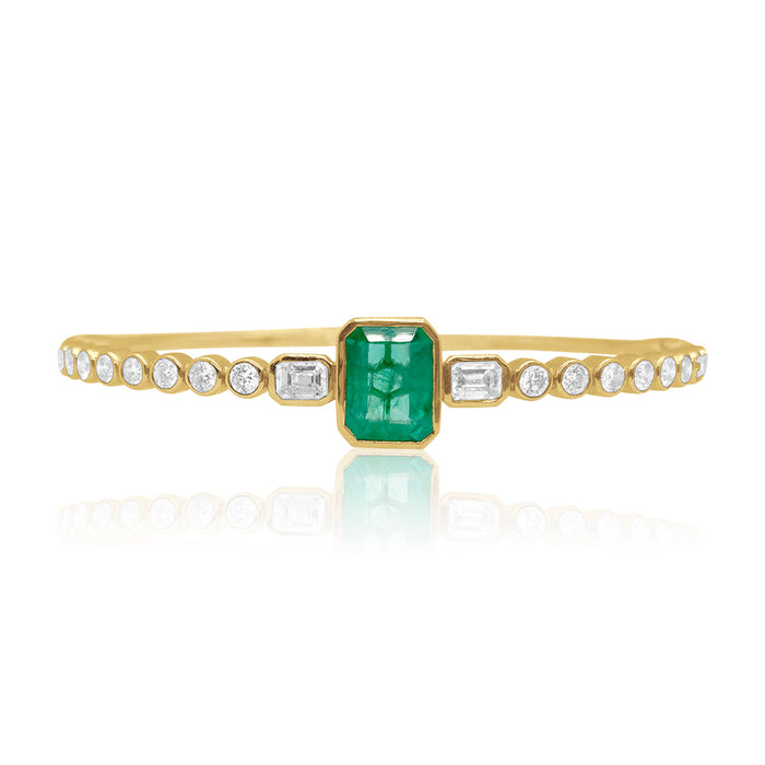 Emerald & Diamond Bangle