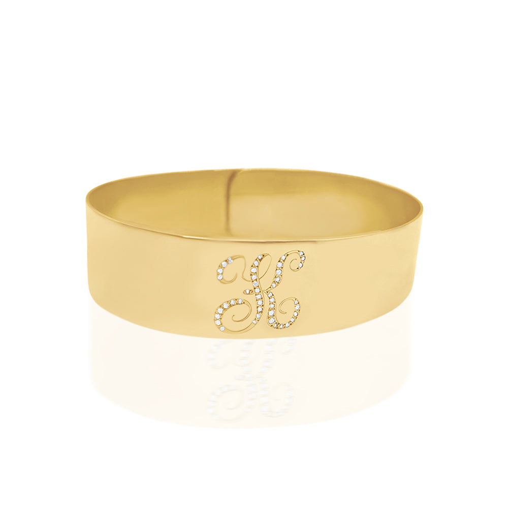 monogram bracelet yellow gold